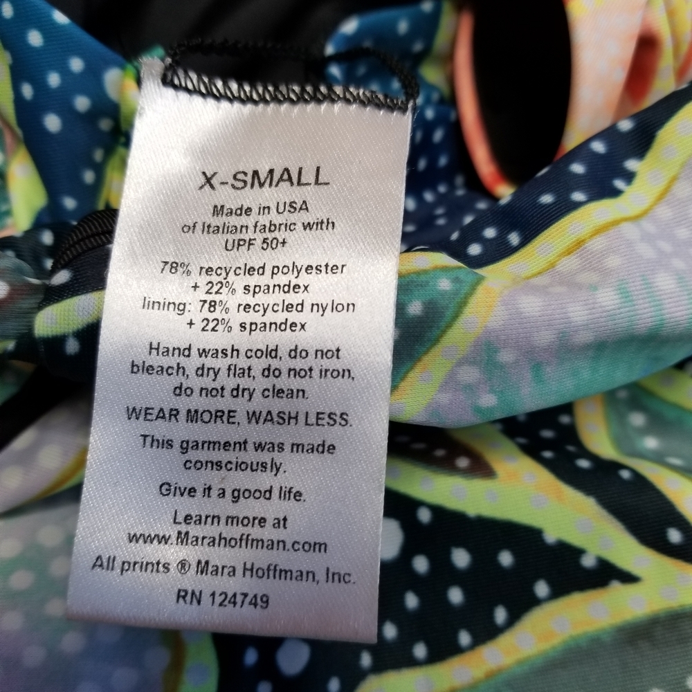 Mara Hoffman Swim One Piece Bikini Arcadia Indigo - Picture 6 of 8